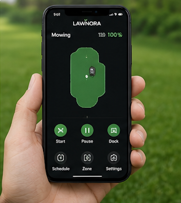 Lawnora LR800 Smart Robotic Lawn Mower – AI Navigation, Wi-Fi App Control, Auto Recharge, Rain Sensor, Up to 0.75 Acre - Image 3